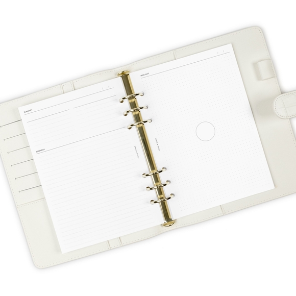 Cloth and Paper Mind Mapping Insert-A5 available in Unpunched & 6-ring 20e - Picture 7 of 8